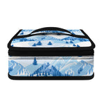Skiing Mountain Print Small Lunch Bag