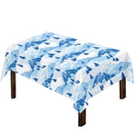 Skiing Mountain Print Tablecloth
