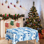 Skiing Mountain Print Tablecloth