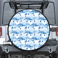Skiing Mountain Print Tire Cover