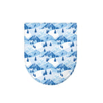 Skiing Mountain Print Toilet Lid Cover