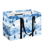 Skiing Mountain Print Utility Tote Bag
