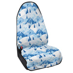 Skiing Mountain Print Waterproof Car Seat Cover