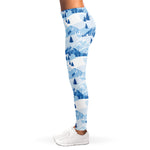 Skiing Mountain Print Women's Leggings
