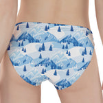 Skiing Mountain Print Women's Panties