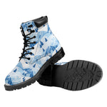Skiing Mountain Print Work Boots