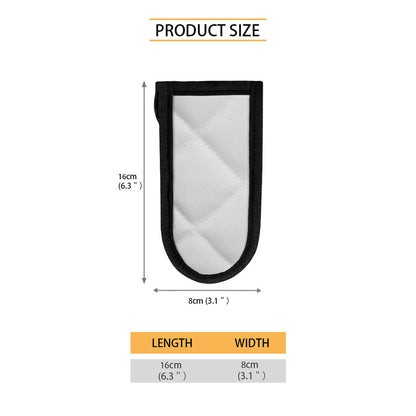 Love Xmas Santa Claus Print Skillet Handle Cover