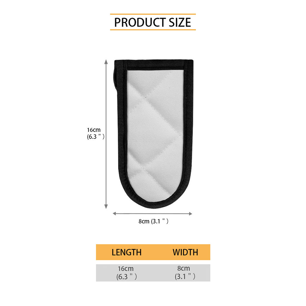 Orange Daisy Flower Print Skillet Handle Cover