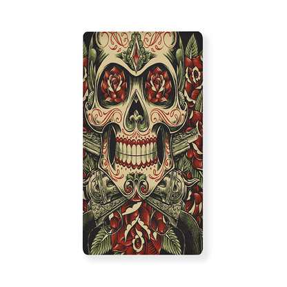 Skull And Roses Tattoo Print Baby Crib Sheet