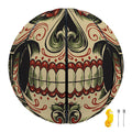 Skull And Roses Tattoo Print Basketball