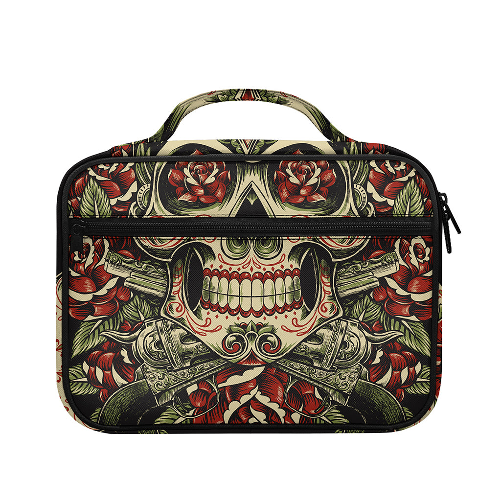 Skull And Roses Tattoo Print Briefcase Bible Bag