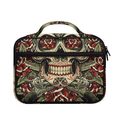 Skull And Roses Tattoo Print Briefcase Bible Bag