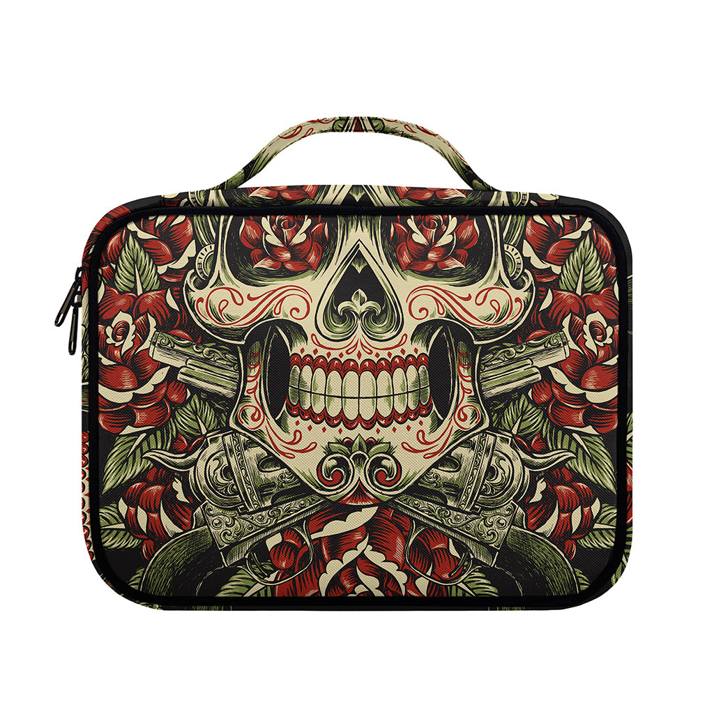 Skull And Roses Tattoo Print Briefcase Bible Bag