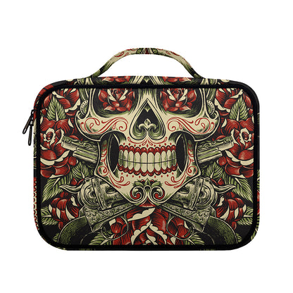 Skull And Roses Tattoo Print Briefcase Bible Bag