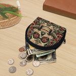 Skull And Roses Tattoo Print Coin Purse