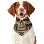 Skull And Roses Tattoo Print Dog Bandana