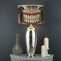 Skull And Roses Tattoo Print Drum Lamp Shade
