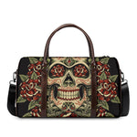 Skull And Roses Tattoo Print Duffle Bag