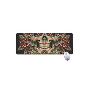 Skull And Roses Tattoo Print Extended Mouse Pad