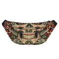 Skull And Roses Tattoo Print Fanny Pack