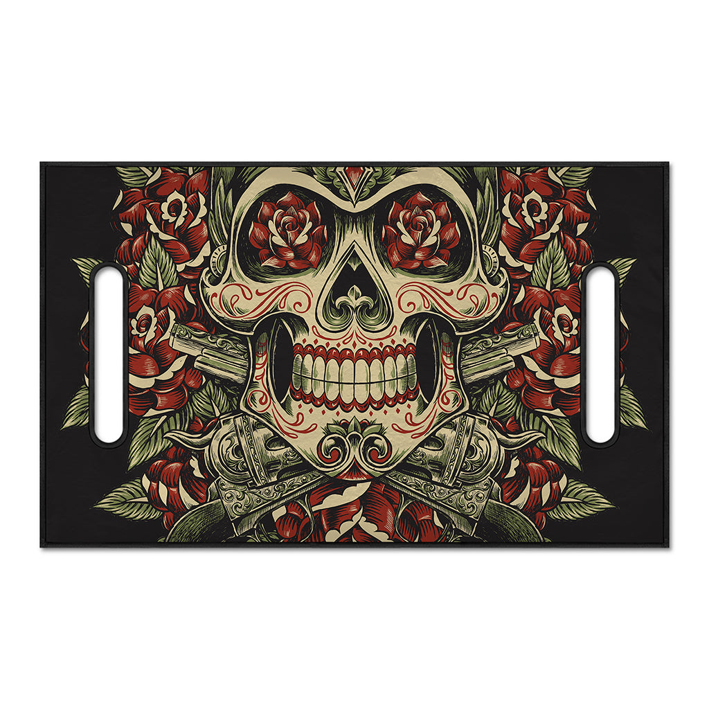Skull And Roses Tattoo Print Golf Cart Seat Cover