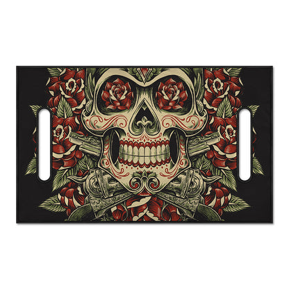 Skull And Roses Tattoo Print Golf Cart Seat Cover