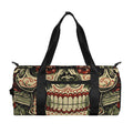 Skull And Roses Tattoo Print Gym Bag