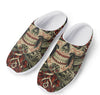 Skull And Roses Tattoo Print Mesh Casual Shoes