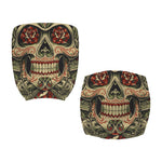 Skull And Roses Tattoo Print Office Chair Cover