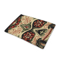Skull And Roses Tattoo Print Pet Cooling Mat Cover