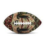 Skull And Roses Tattoo Print Rugby Ball