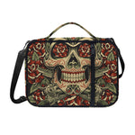 Skull And Roses Tattoo Print Shoulder Strap Bible Bag