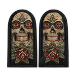 Skull And Roses Tattoo Print Skillet Handle Cover