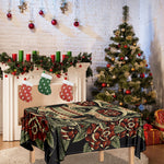 Skull And Roses Tattoo Print Tablecloth