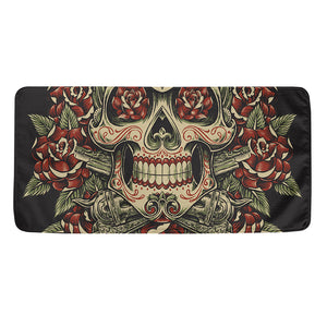 Skull And Roses Tattoo Print Towel