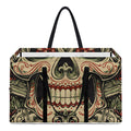 Skull And Roses Tattoo Print Utility Tote Bag