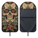 Skull And Roses Tattoo Print Waterproof Car Seat Cover