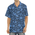Skull Denim Jeans Pattern Print Aloha Shirt