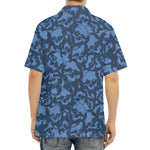 Skull Denim Jeans Pattern Print Aloha Shirt