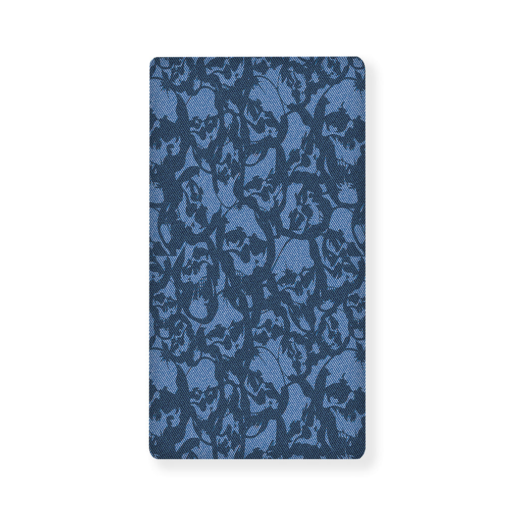 Skull Denim Jeans Pattern Print Baby Crib Sheet