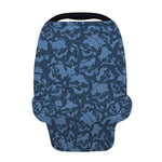 Skull Denim Jeans Pattern Print Baby Seat Cover