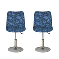 Skull Denim Jeans Pattern Print Bar Stool Covers