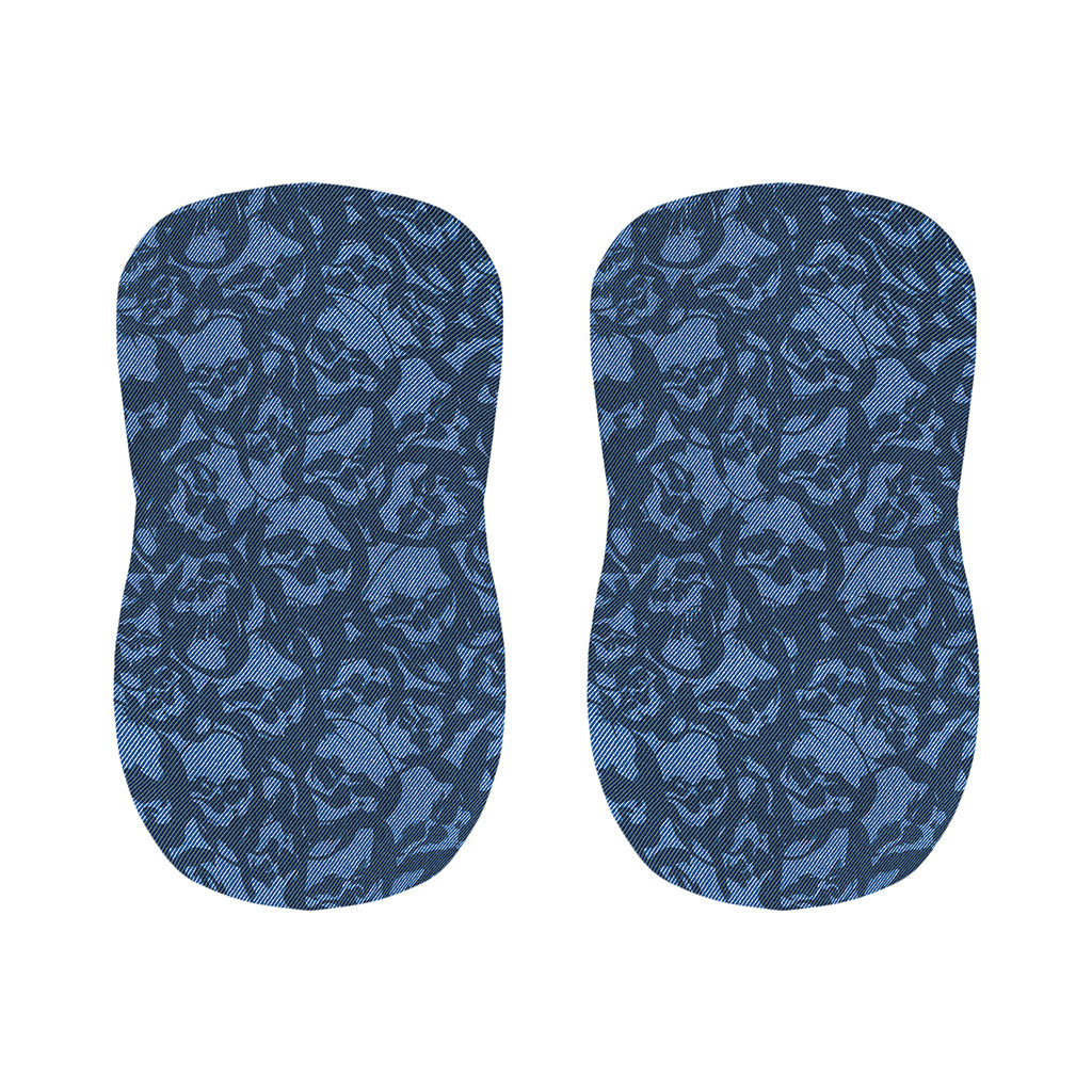 Skull Denim Jeans Pattern Print Bar Stool Covers