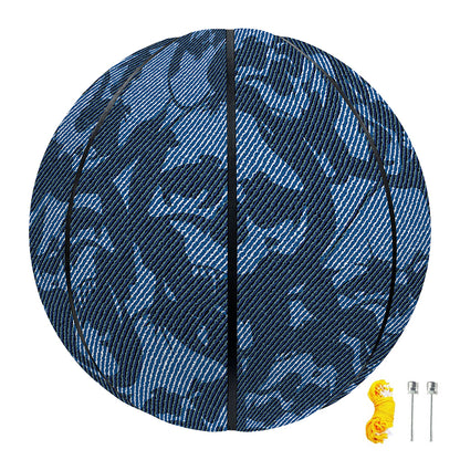 Skull Denim Jeans Pattern Print Basketball