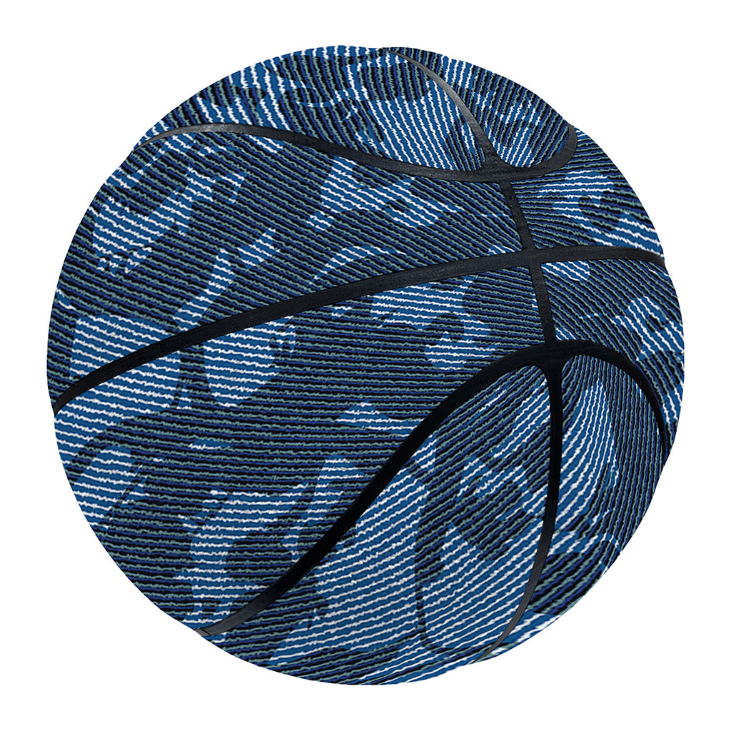 Skull Denim Jeans Pattern Print Basketball