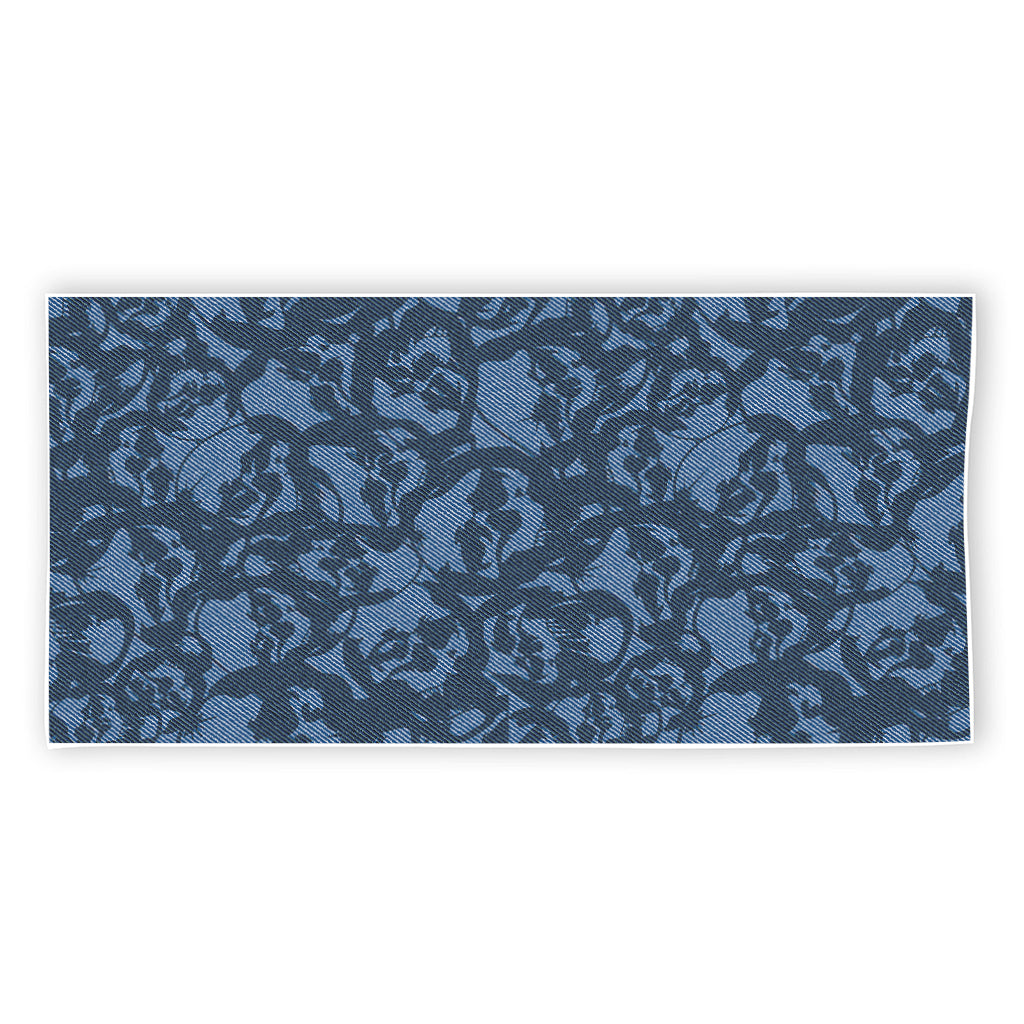 Skull Denim Jeans Pattern Print Beach Towel