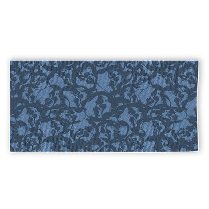 Skull Denim Jeans Pattern Print Beach Towel