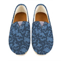 Skull Denim Jeans Pattern Print Casual Shoes