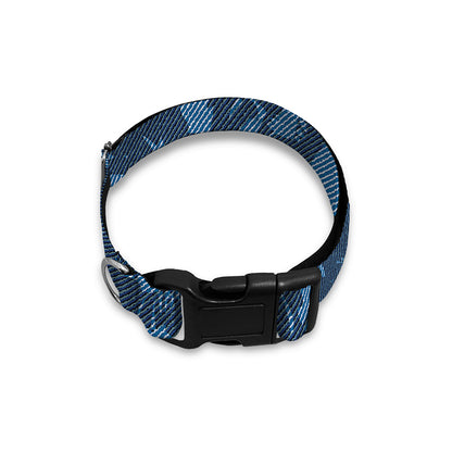Skull Denim Jeans Pattern Print Dog Collar