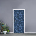 Skull Denim Jeans Pattern Print Door Sticker